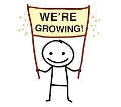 We're growing