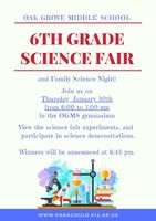 6th Grade Science Fair/Family Science Night
