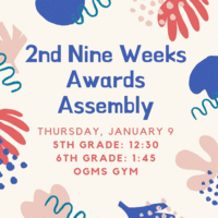 2nd Nine Weeks Awards Assembly Schedule