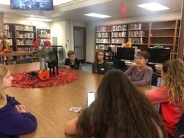 EAST Students Meet with Mrs. Jarrett