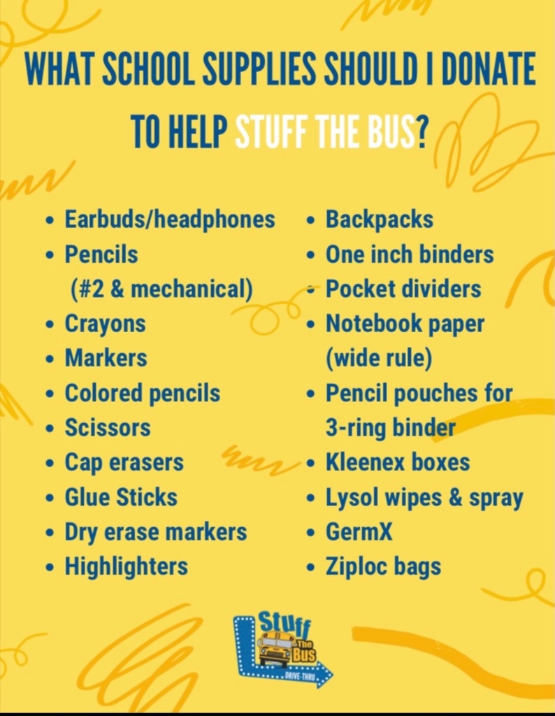 Stuff the Bus Supply List
