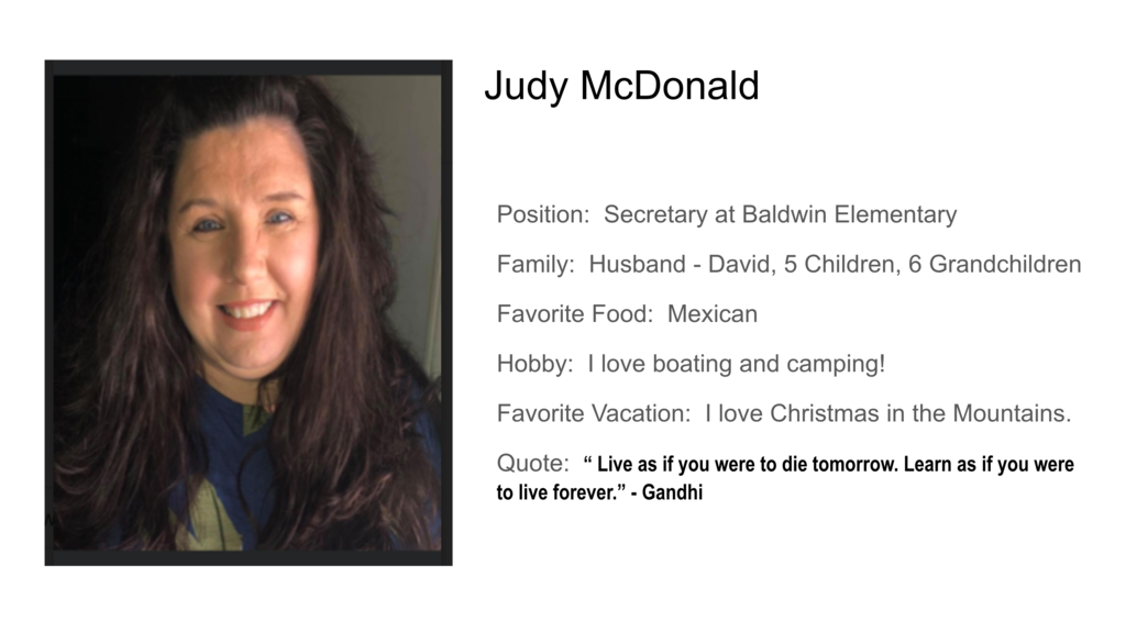 Judy McDonald Baldwin