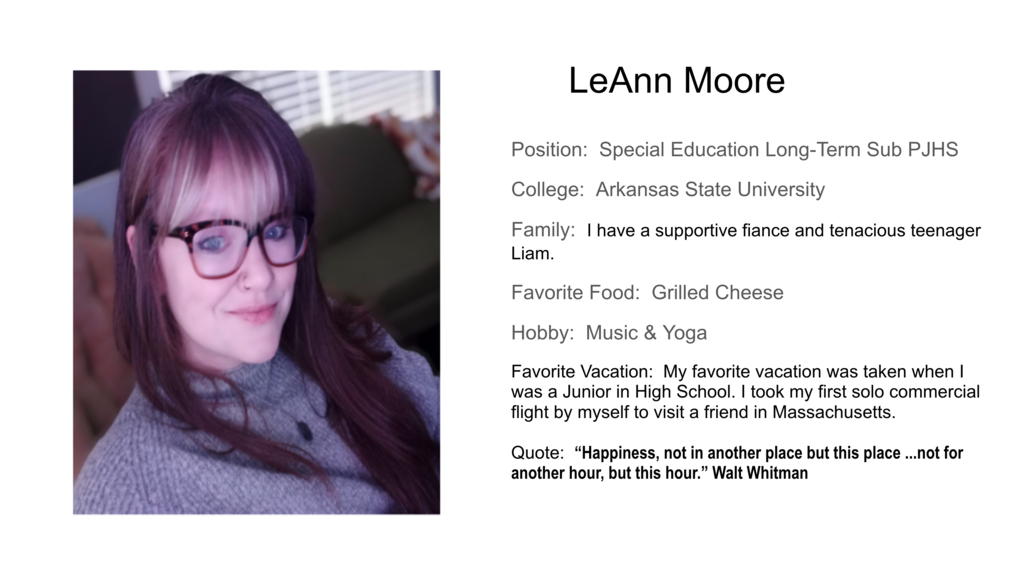 LeAnn Moore PJHS