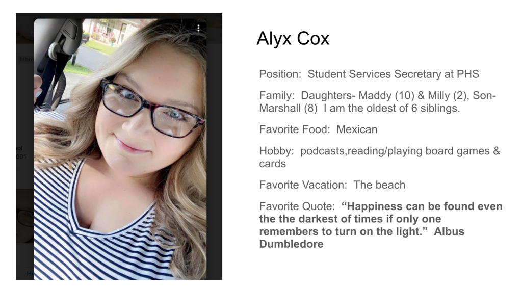 Alyx Cox PHS