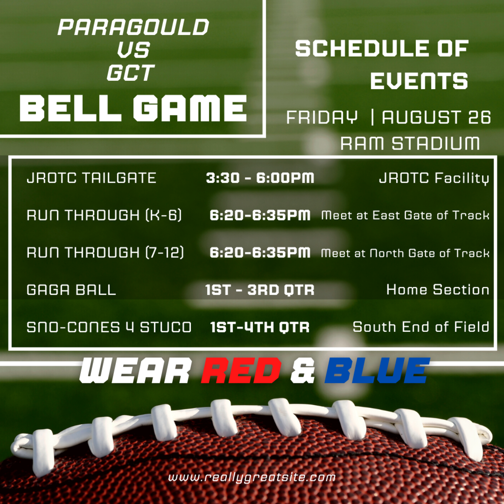 Bell Game Schedule of Events