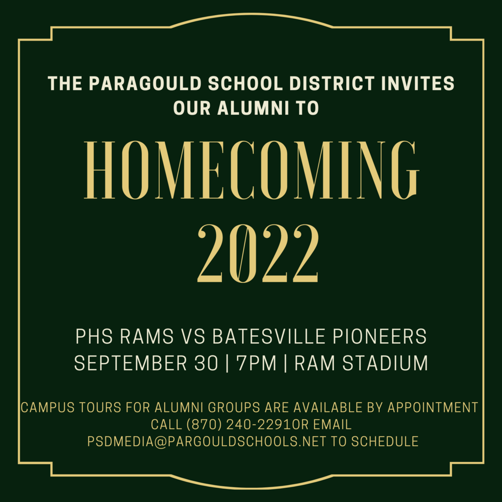 Alumni Invitation to Homecoming 2022