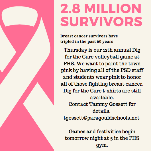 Dig for the Cure on October 3rd at 5 p.m.