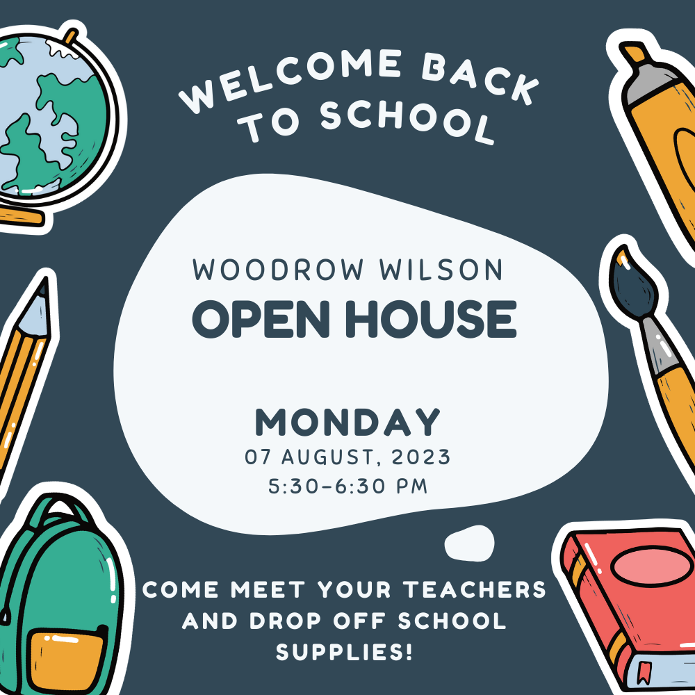 Back to School Open House Monday August 7th 5:30-6:30pm