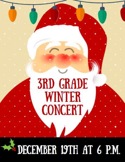 3rd Grade Winter Concert